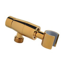 KAPHOME Shower Head Holder,All Metal Handheld Shower Head Holder,Adjustable Shower Arm Mount Bracket,Shower Head Bracket,Gold,1G4MK