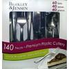 Berkley & Jensen 140 Piece Premium Plastic Cutlery Set