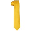 DonDon Mens Handmade Silk Look Ties 6cm, ochre-yellow