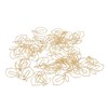 Pack of 100 Paper Clips, Cute Lemon Design Golden Bookmark