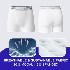 Wonababi Calzoncillos Tipo bóxer para Hombre: Ropa Interior Suave, sin Rozaduras y sin género para Personas transgénero FTM