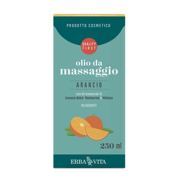 Erba Vita Olio Massaggio Arancio - Flacone da 250 ml