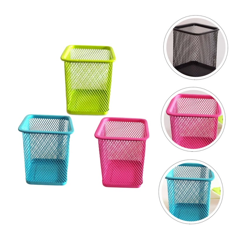 GRIRIW 1Set Metal Pen Holders Office Desk Organizer for Stationery
