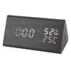 Wooden Digital Alarm Clocks LED Display Temperature Humidity Alarm Clocks