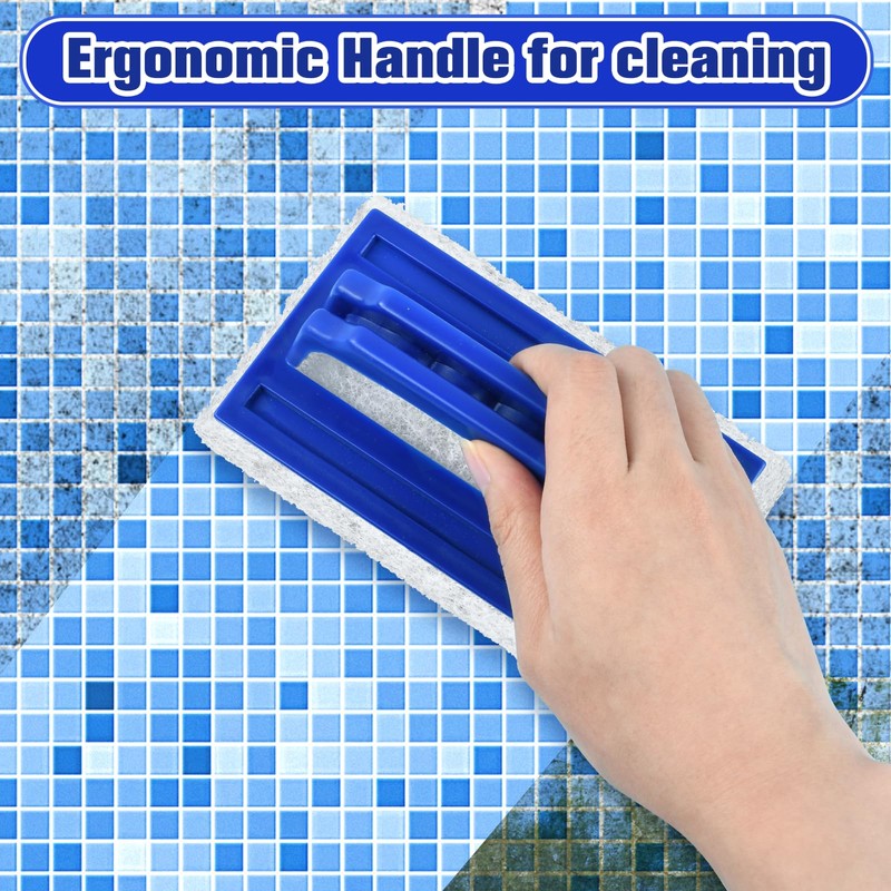 Pack of 2 Pool Sponge Brushes, Pool Cleaning Hand Scrubber,