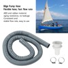 Bilge Pump Hose Fast Flow Rate Grey Flexible Leak Proof