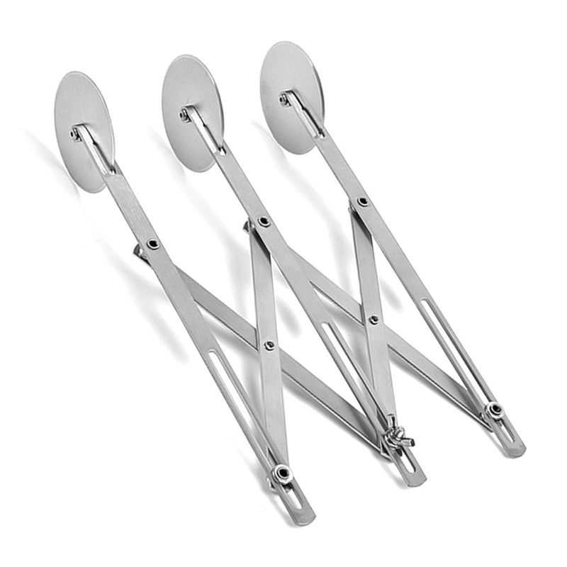 3 Wheel Stainless Steel Pizza Knife Wheel Knife Cutter Adjustable