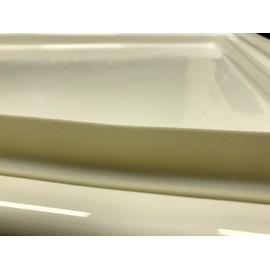 BlueVue Shower Stopper/Water Dam with Adjustable Length (Almond)