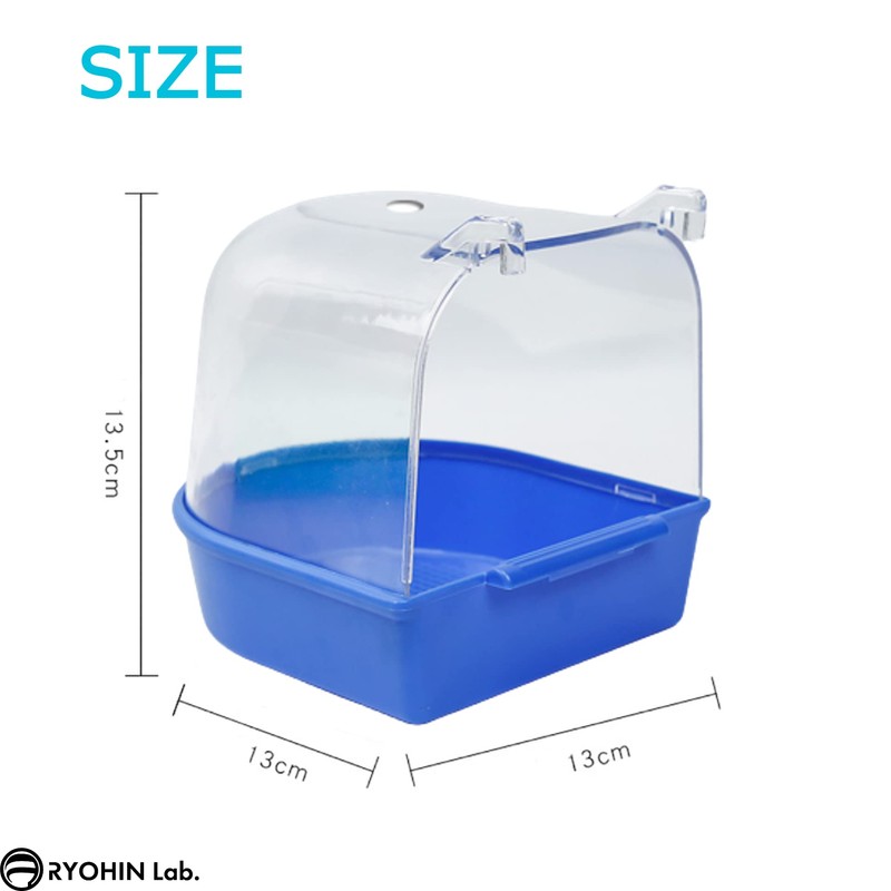 RYOHIN Lab. Bathing Container, Bird Bath, Small Bird, Bath, Parakeet,