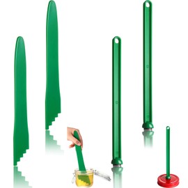 4 Pieces Canning Tools Kit, 2 Pieces Magnetic Lid Lifter Jar Lid Lifter and 2 Pieces Canning Bubble Bubble Remover Measurer Canning Tools, Canning Supplies (Dark Green)