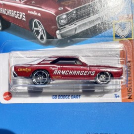 Hot Wheels  RARE 2024 Hot Wheels CANDY APPLE 68 Dodge Dart HW Muscle Mania 142/250 Mopar