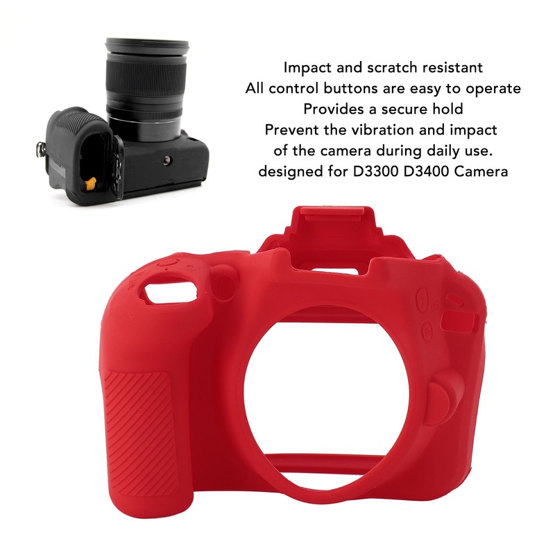 Silicone Camera Case for D3300 3400 Protective Housing Case Lightweight