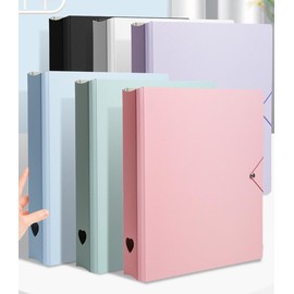 A5 Photocard Binder with 25 Pages 4 Pocket,2x3’’ Photocard Holder Book Sleeves, for Film Card DIY Collect Album (Pink)