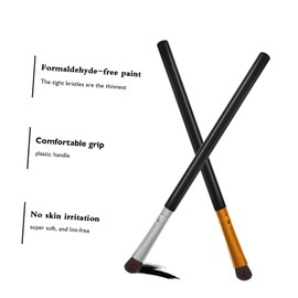 WOONEKY 6pcs Eyeshadow Brush Set Portable Eye Makeup Brushes for Blending under Eye Application for Home Salon Use for Birthdays Mother Day Weddings