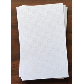 Handy Forms 3 PADS - Graph Note Pad, 5" x 8", 50 Sheets, 1/4" Grid Spacing, Heavyweight, Very Nice Paper