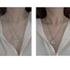 Love Elk Interlocking Necklace Set for Women Men Couples Stainless
