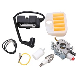 Carburetor Kit Strong Sparking Plug Air Filter Igniter Kit for C3 EL32 C3 EL18 Chainsaw for Husqvarna 340