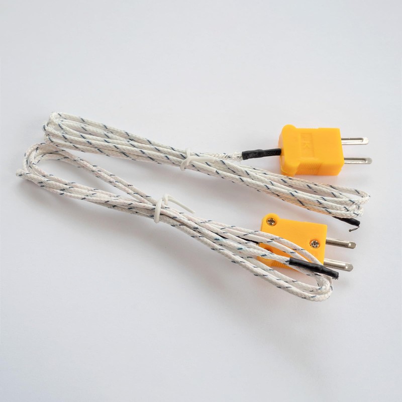 MECCANIXITY AWG 24 2x0.3 Thermocouple Wire Braided Fiberglass Insulation Up