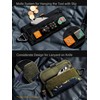 TACTICAL GEEK Storage A2 L Pouch Organizer, Nylon Handheld Wallet,