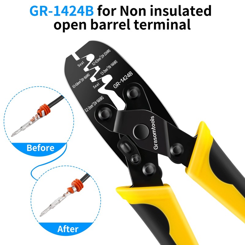 Open Cylinder Crimping Tool for Molex DELPHI AMP TYCO German