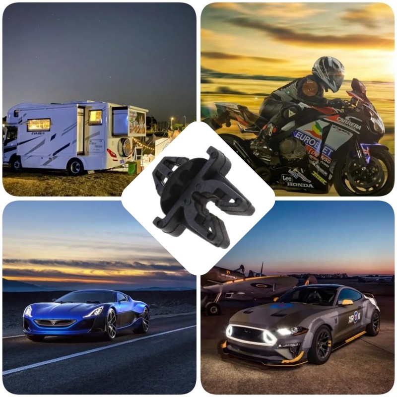 MBUYGYUO 30 Pcs Universal Auto Clips Plastic Rivets Retainer Clips