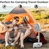 AddAcc 20000mAh Battery Operated Fan, Rechargeable Portable Fan, 112H Run,