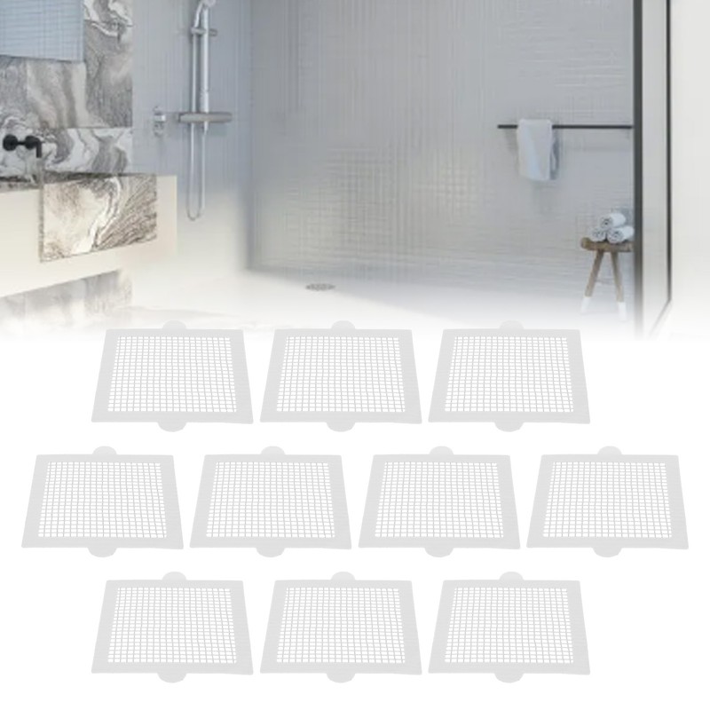 10pcs Disposable Hair Catchers Multipurpose Efficient Quadrate Waterproof Strong Adhesive