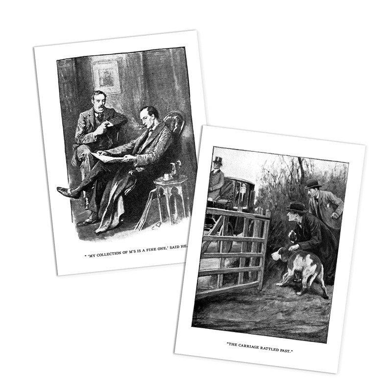 Strand Clothing Sherlock Holmes Illustrations Postcards Set of 10 -
