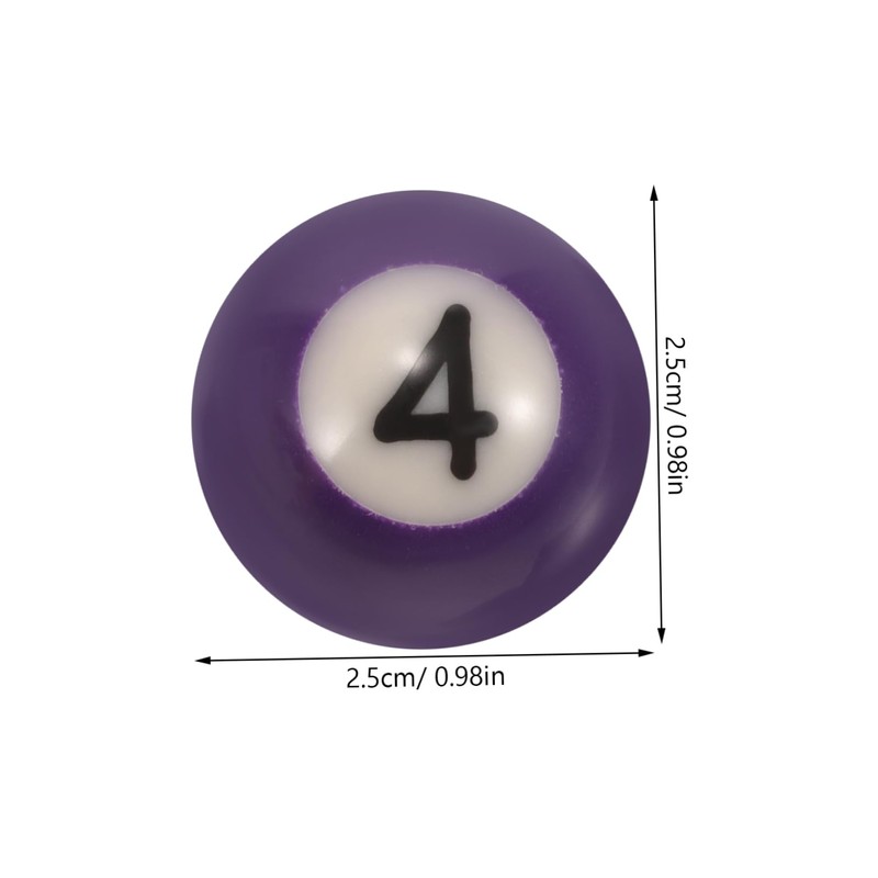 Mikinona 1 Set Mini Billiard Balls Set of Durable Resin