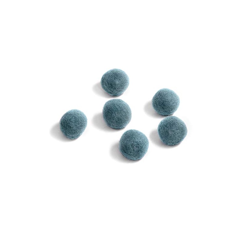 Darice Wool Beads: Teal, 62", 6Piece