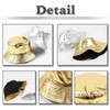 White Fang CZ500 Hat, Bakaiha, Metallic Festival, Party, Simple, Shiny