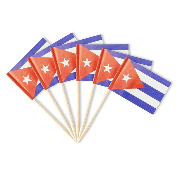 Cuba Flag Small Mini Cuban Flag Toothpicks for Party Appetizers,
