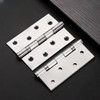 Polished Chrome Ball Bearing Hinges, Heavy Duty Steel Door Hinges