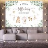 Joliaco Clothes Baby Shower Backdrop Green Eucalyptus Baby Shower Background