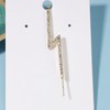 Yheakne Boho Lighting Stud Ear Pin Earring Gold CZ Edgy