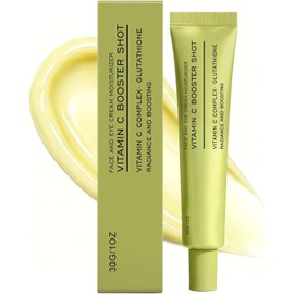 Sérum Facial de Vitamina C para Manchas Oscuras, Líneas Finas y Glass Skin Brightening serum with Glutathione, Niacinamide & Vitamin E. Reduces wrinkles, evens tone, boosts glow, Lightweight