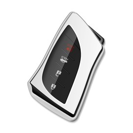 Tengare Compatible with Lexus Key Fob Cover 2026 2025 2024 2023 Car Key Case Silver