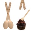 Perfect Stix-Printed Cocoa Spoon-100 Count Wooden Cutlery Spoons with Hot