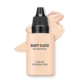 Full Coverage Foundation - Waterproof Cream Face Foundation - Long Lasting Foundation - Buildable Medium Coverage - Natural Flawless Oil-Controlling Leightweight Feel (101 Fair)