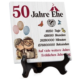 50th Anniversary Gift for Him Her, Golden Wedding Gifts Decorations Made of Acrylic, Gifts for Golden Wedding, 50th Anniversary Gift, Golden Wedding Gift, 50th Wedding Anniversary Gifts