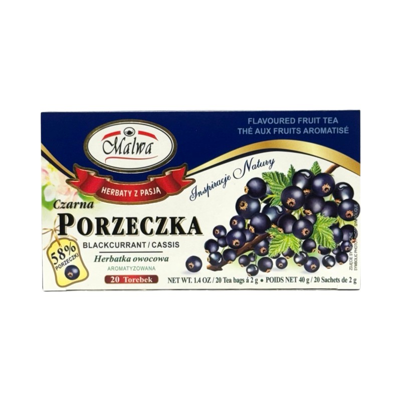 Malwa Blackcurrant Fruit Tea 40g (Pack of 3)