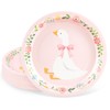 FYSUIMU Silly Goose Paper Plates Disposable Plates Pink Bow Goose