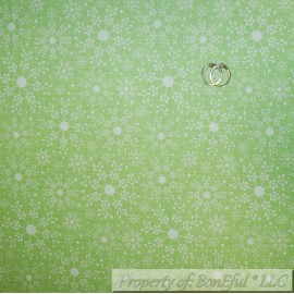 Benartex BonEful Fabric FQ Cotton Quilt Red Green White Gold Snowflake Xmas Girl Boy Sale