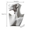 Side Face Portrait Ceramic Vase Living Room Decorative Dried Flower