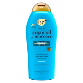 OGX, Shampoo Argan Oil, Ideal para Cabello Seco y Dañado, Nueva Fórmula con Tecnología LipiPro Shield, 577ML