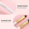 Docolor Eyebrow Brushes, Duo Eyebrow Spoolie Professional Angled Perfect for