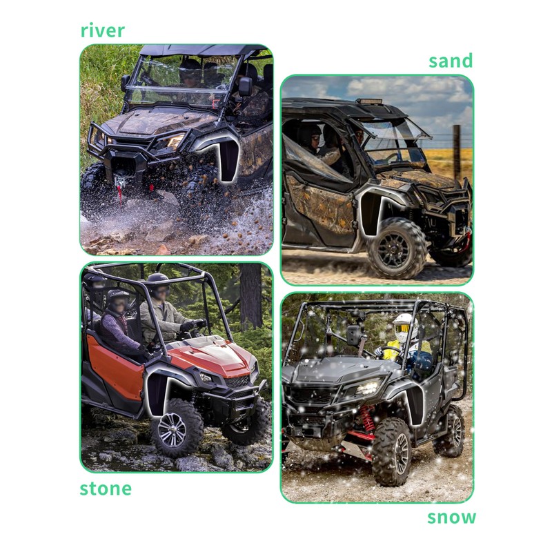 SLORIMOD Wider Front Fender Flares for Honda Pioneer 1000-3 1000-5