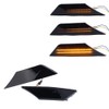 Riloer Smoked Lens Amber Sequential Turn Signal Blinker Lamp, Compatible