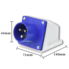 3Pin 16A Industrial Plug, IP44 Industrial Plug, 3Pin Waterproof Connector Plug, Industrial Site Plug, IP44 Camping Caravan Industrial Plug, Male 3 Pin Replacement Industrial Site Plug