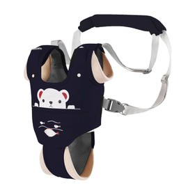 Ocanoiy - Arnés de mano para bebé, cinturón asistente ajustable de seguridad para estar de pie y caminar, ayudante de aprendizaje con entrepierna desmontable para bebés de 9 a 24 meses (azul oscuro)